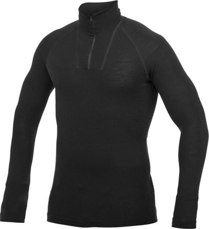 Woolpower Zip Turtleneck LITE Black