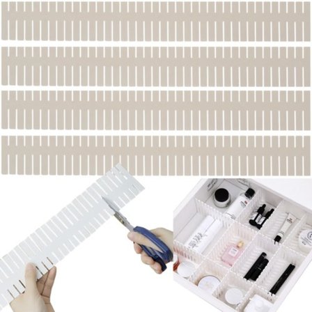 4-Pack justerbare skuffeopdelere | Organiser skuffer