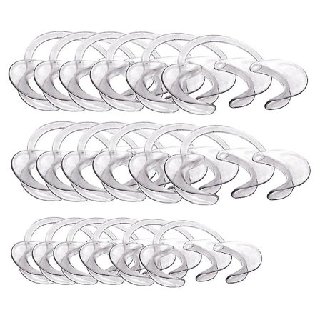 18 stk. mundstykker til Speak Out spil, dentale kindtilbagetrækkere, læbeåbnere til 6 børn og 12 voksne, til sjovt spil Speak Out spil eller Watch 