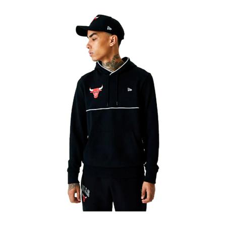 New Era Sudadera Bulls nba pipping po hoody chibul Sort, Herre Hættetrøjer