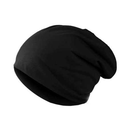 Tunn Svart Vintermössa Lång Mössa Snowboard Skate