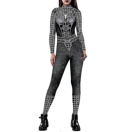 Halloween Dam Spindelmannen Iron-man Jumpsuit Cosplay Kostym Maskerad-i