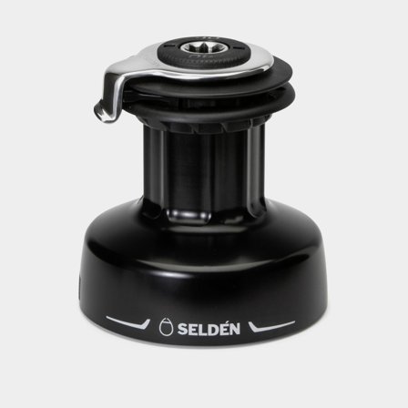 Schotwinde Seldén S40, passend für Ø8 - 12 mm Schot, selbstholend, feste Geschwindigkeit, 2-Gang, Aluminium - Boot