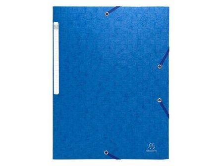 Exacompta Gummibandsmapp 3-klaff A4 blå - Lyreco - Kontorsmaterial - Mappar och plastfickor - Gummibandsmappar 3-klaff - Kartong