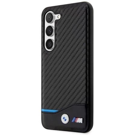 BMW Galaxy S23 Plus Skal Läder Carbon - Svart