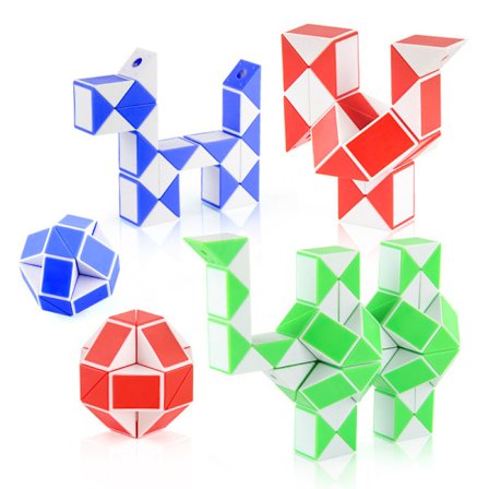 3 Mini Magic Snake 24 Sektioner Födelsedagspresentinbjudan för