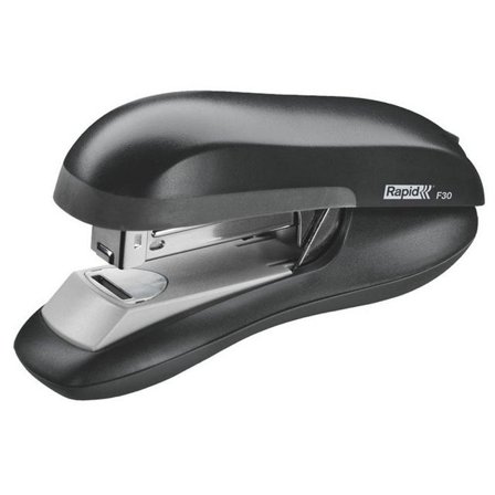 RAPID F30 Flat Clinch-häftapparat för skrivbord, 30 ark 80 g/m2, metall, svart - Lyreco - Kontorsmaterial - Till skrivbordet - Häftapparater - 