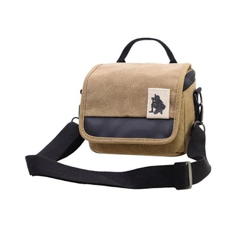 Canvas Kameraväska Fodral för Canon EOS M10 M6 M5 SX60 SX50 SX30 SX510 1100D 1200D 1300D 450D 500D 600D 550D 18-55mm objektiv