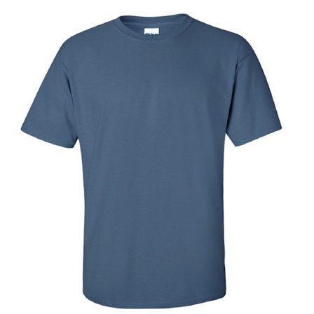 Gildan Mens Ultra Cotton Kortärmad T-shirt L Indigo Blå