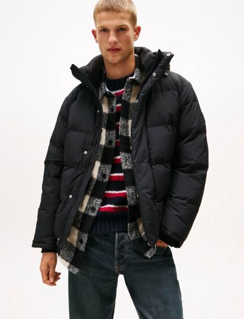 Tommy Jeans Tjm Hooded Down Puffer - Black - L