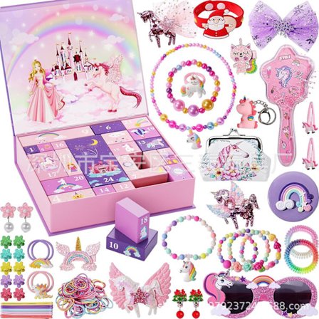 Adventskalendertjejer Enhörningspresenter till tjejer Julkalender 24 dagars överraskningar Presenter till dotter barnbarn qd bäst