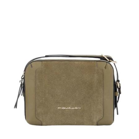 Piquadro, Shoulder Bags Groen, Dames, Maat:ONE Size
