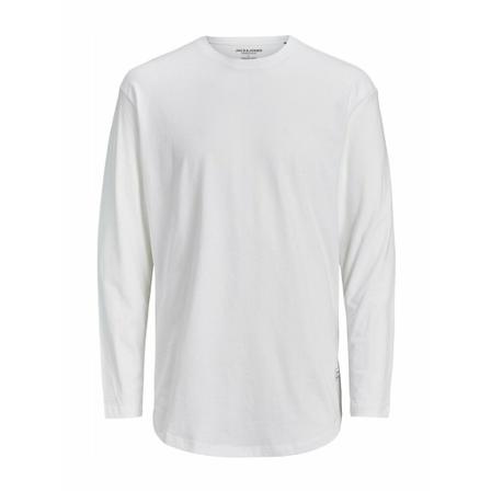 Jack & Jones Men's T-Shirts Hvid, Herre Langærmet