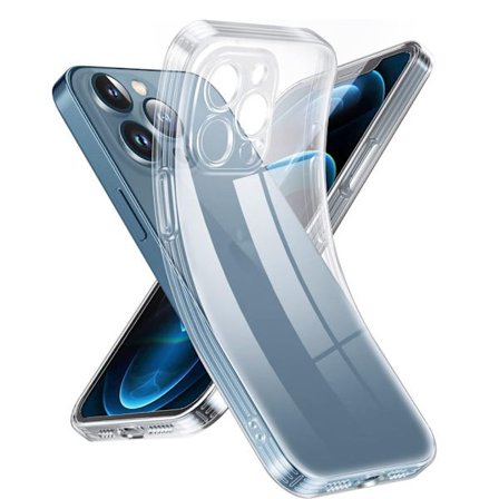iPhone 12 Pro Max Transparent TPU Skal – Extra Kameraskydd