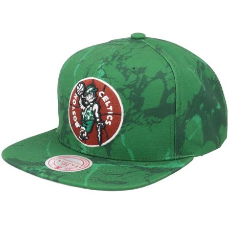 Mitchell & Ness - NBA Grön snapback Keps - Boston Celtics Down For All Green Snapback @ Hatstore