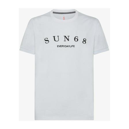 Sun68, T-Shirts Biały, Mężczyzna, Rozmiar: M