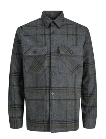 Jack & Jones | Jprrayle Melange Check L/S Overshirt Sn | L