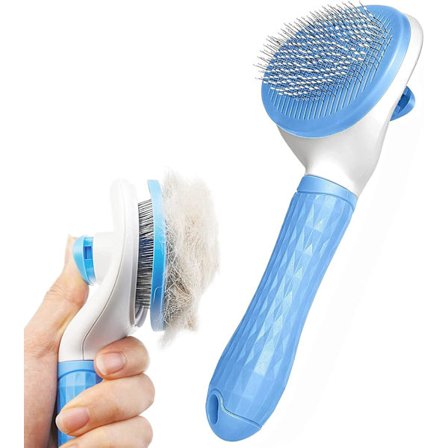 Koiran harja kissan harja hoitokampa, itsestään puhdistuvat kissan ja koiran karstat pehmeällä kahvalla, lemmikkieläinten hoitotyökalu 