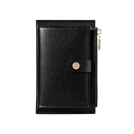 Enkle lommebøker for kvinner SVART