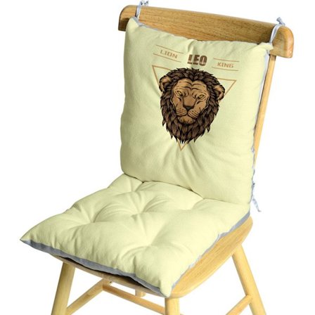 Tryckt sittdyna i bomull och linne, integrerad sittdyna i nordisk stil, hemmadyna i sammet, dyna, integrerad dyna