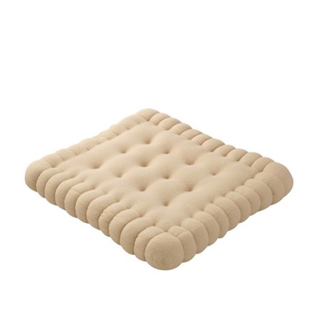 (Beige) 1 stk. Bedårende Faux Biscuit Rektangel Pude Pude til