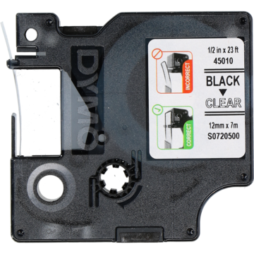 TAPE DYMO D1 SORT/TR.12MM