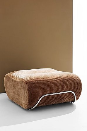 Jotex - Archie Mocca brązowy sztruks - Pufa - Kup Pastill - Meble firmy Jotex