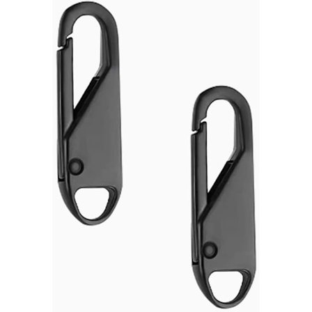 2 stk glidelåstrekker, glidelåstrekker erstatning, glidelåsgriper, avtakbare universelle glidelåsfliker, glidelåsreparasjonssett