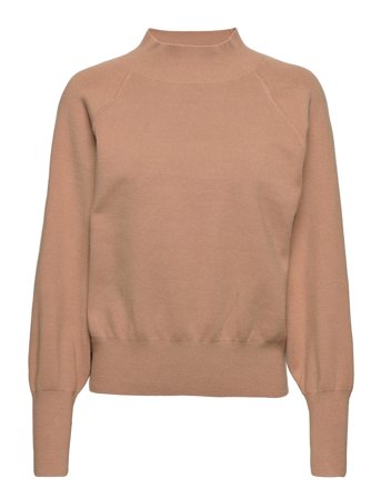 Octavia Knit T-Neck Brown Second Female