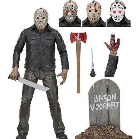 1980 År NECA Fredagen den 13:e Jason Voorhees Ultimate Action Figur Leksaker