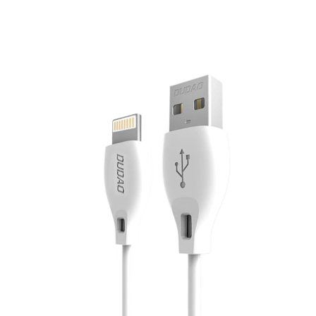 Dudao USB-Kabel USB till Lightning 2,4A 1m - Vit