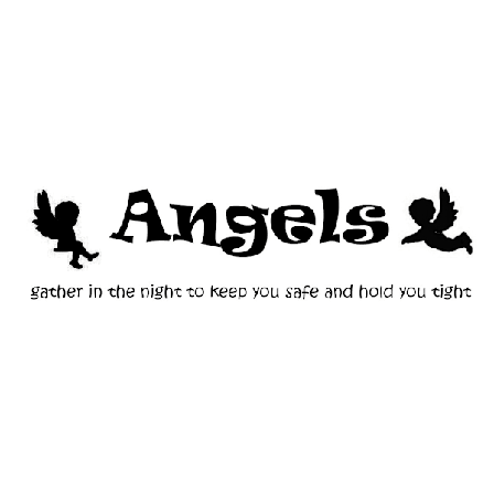 Väggdekor/Väggord - Angels gather in the night...