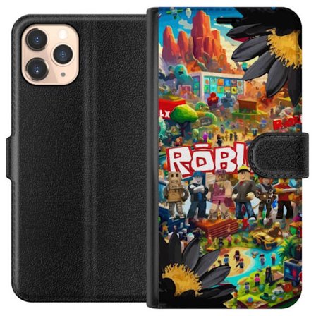 Kompatibelt Plånboksfodral till Apple Apple iPhone 11 Pro Roblox äventyrsvärld full av figurer, färgstarka spelmiljöer och actionfyllda byggvärl