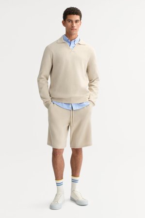 Soft Goat - Men's shorts - Kaschmirpullover für Herren - M - Chalk