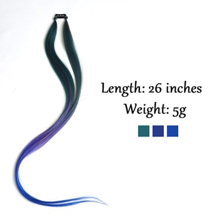 AZIR Clip On Hair Extension 10Color Ombre Rak Hair Extension Clip In Hairpieces Lågtemperatur Fiber Hårstycken