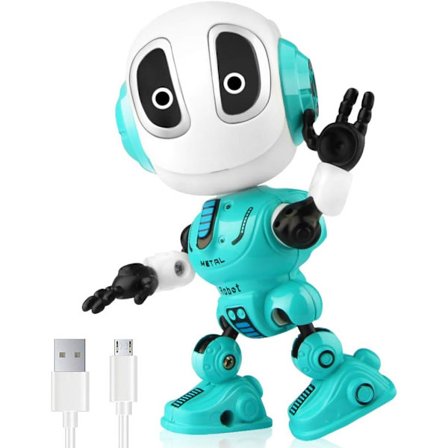 Laddningsbara Talking Robots for Kids - Metal Robot Kit med So