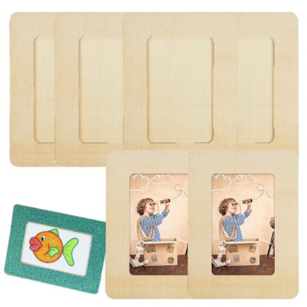 DIY trebilde ramme i naturtre, barneramme i tre