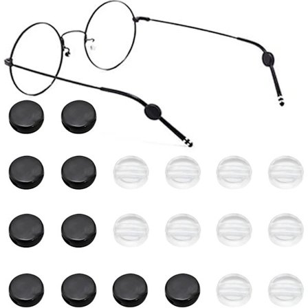 Silikon Brilleholder Briller Ørebøyle Ørekroker Sklisikre Holdere Runde Brillepropper Brillekrok, for de fleste typer briller