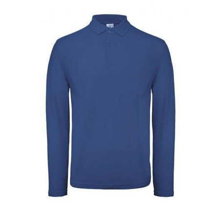 B&C ID.001 Herr Långärmad Polo XS Regal Blue