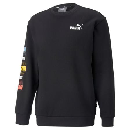 Sweatshirts Puma Logo Repeat Crew Svarta 176 - 181 Cm/m