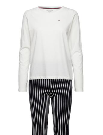 Ls Tee & Jersey Pant Pj Set Pyjama Monivärinen/Kuvioitu Tommy Hilfiger