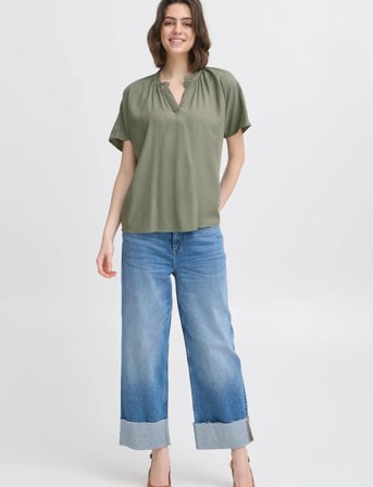 Fransa Frkamma Bl 1 - Khaki green - M