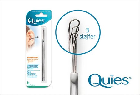 Quies Ørerenser Stål, Medicin & Pleje, Ører, Ørerens