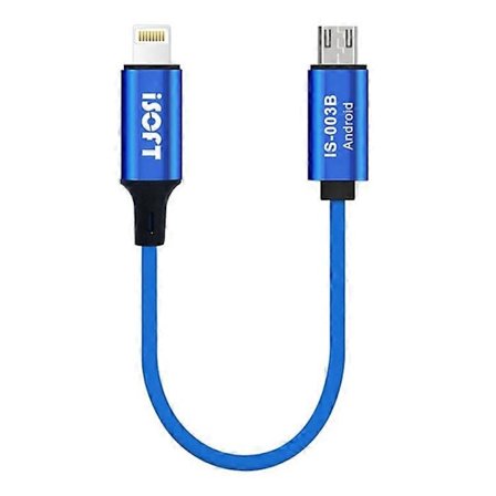 ISOFT IS-003B Datatransmissionskabel Lightning till Micro-USB Datakopieringskabel