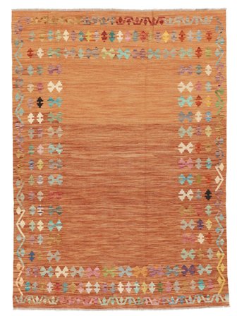 Tapis Kilim Afghan Old Style 178X246 Marron/Orange (Laine, Afghanistan)