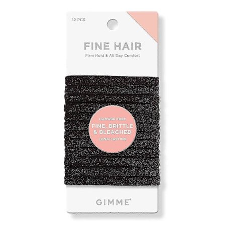 Gimme beauty ohuille hiuksille mustat hiusnauhat, 12 kpl