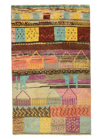 Håndknyttet Moroccan Berber - Afghanistan 89X146 Uldtæppe Lille