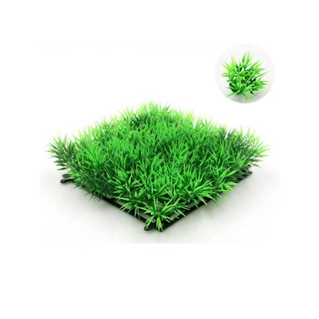 8 st konstgjorda akvariegrämattor - 10"x10" akvatisk växtdekor