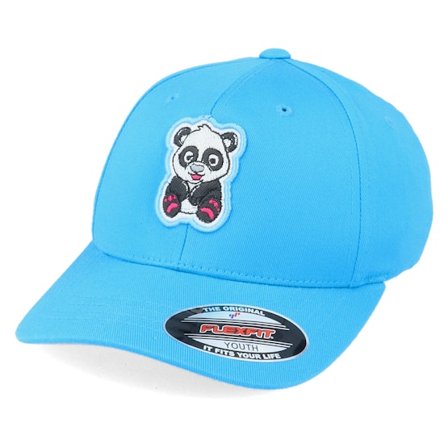 Kiddo Cap - Blu flexfit Cappellino - Kids 3D Frame Panda Hawaii Ocean @ Hatstore