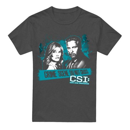 CSI Unisex Vuxen Cross the Line T-Shirt XXL Kolgrå